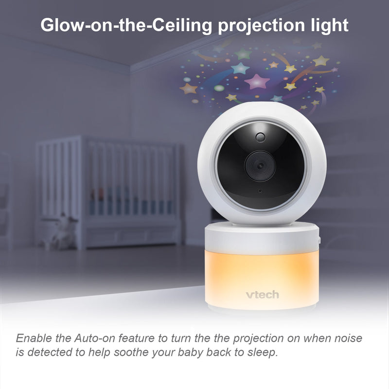 VTech 5” Dual-Camera Video Baby Monitor with Remote Pan, Tilt & Zoom, and Night Light Features