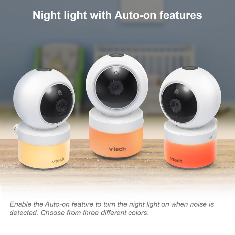 VTech 5” Dual-Camera Video Baby Monitor with Remote Pan, Tilt & Zoom, and Night Light Features