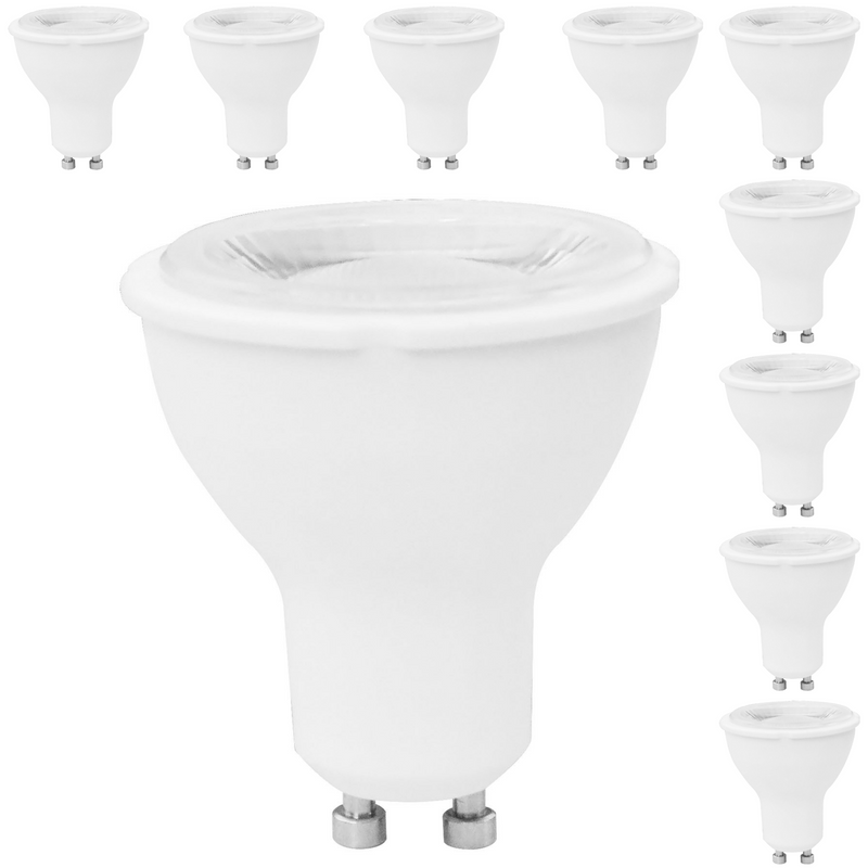 LeVanier 10 Pack LED GU10 Bulbs 60W Halogen Replacement Non-Dimmable 6.5w 120V UL cUL Listed (5000K)